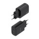 AISENS Cargador GaN 30W, 1xUSB-C PD3.0 QC4.0, 1xUSB-A QC3.0, Negro