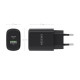 AISENS Cargador GaN 30W, 1xUSB-C PD3.0 QC4.0, 1xUSB-A QC3.0, Negro