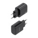 AISENS Cargador GaN 30W, 1xUSB-C PD3.0, Negro