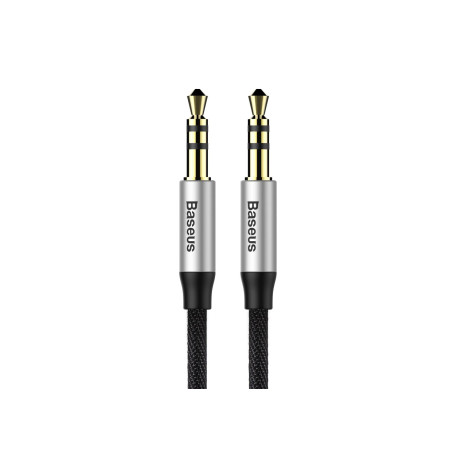 Baseus CAM30CS1 cable de audio 1,5 m 3,5mm Negro, Plata