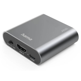 Hama 00205100 divisor de audio Plata