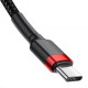Baseus Cafule cable USB 2 m USB C Negro, Rojo