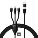 Baseus CASS030101 cable USB 1,2 m USB A/USB C USB C/Micro-USB B/Lightning Negro