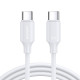 JOYROOM 6956116733704 cable USB USB 2.0 1 m USB C Blanco
