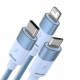 Baseus CAXS000017 cable USB 1,2 m USB A USB C/Micro USB-A/Lightning Azul