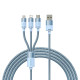 Baseus CAXS000017 cable USB 1,2 m USB A USB C/Micro USB-A/Lightning Azul
