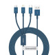 Baseus CAMLTYS-03 cable USB 1,5 m USB A USB C/Micro-USB B/Lightning Azul