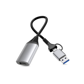 Equip 133498 Adaptador gráfico USB 1920 x 1080 Pixeles Gris