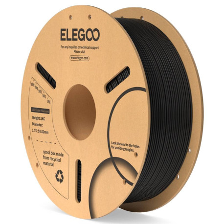 Elegoo PLA Ácido poliláctico (PLA) Negro 1 kg