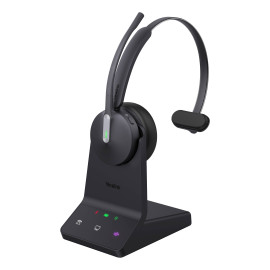 Yealink WH64 Mono UC Auriculares Inalámbrico Diadema Oficina/Centro de llamadas USB Tipo C Bluetooth Negro