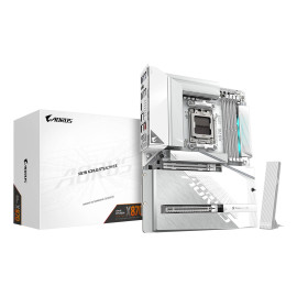 GIGABYTE X870 AORUS STEALTH ICE Placa Base – Compatible con procesadores AMD