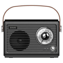 Savio RS-01 radio Portátil Analógica Negro
