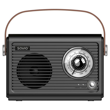 Savio RS-01 radio Portátil Analógica Negro