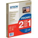 Epson Premium Glossy Photo Paper - 2 for 1), DIN A4, 255g m C13S042169