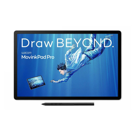 Wacom MovinkPad Pro 14 tableta digitalizadora Gris 5080 líneas por pulgada 302 x 189 mm USB/Bluetooth