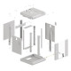 Lanberg WF11-3306-10S armario rack 6U Bastidor de pared Gris