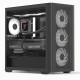 Aerocool D301A Mini Tower Negro, Madera