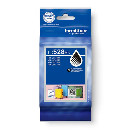 Brother LC528BK cartucho de tinta 1 pieza(s) Original Negro