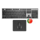 Tacens 6ZENITHPT teclado Ratón incluido Hogar / Oficina RF inalámbrico QWERTY Portugués Gris