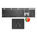 Tacens 6ZENITHPT teclado Ratón incluido Hogar / Oficina RF inalámbrico QWERTY Portugués Gris