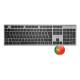 Tacens 6ZENITHPT teclado Ratón incluido Hogar / Oficina RF inalámbrico QWERTY Portugués Gris