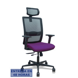 Silla Haches traslack malla negra asiento bali morado - 395TKM840B760B2DB68R