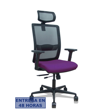 Silla Haches traslack malla negra asiento bali morado - 395TKM840B760B2DB68R