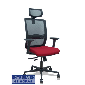 Silla Haches traslack malla negra asiento bali granate - 395TKM840B933B2DB68R