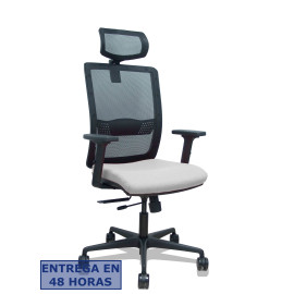 Silla Haches traslack malla negra asiento bali gris claro - 395TKM840B40B2DB68R6