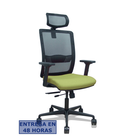 Silla Haches traslack malla negra asiento bali verde oliva  - 395TKM840B552B2DB68R
