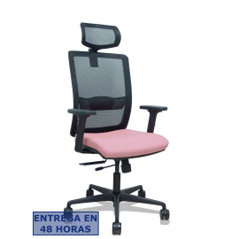 Silla Haches traslack malla negra asiento bali rosa  - 395TKM840B710B2DB68R
