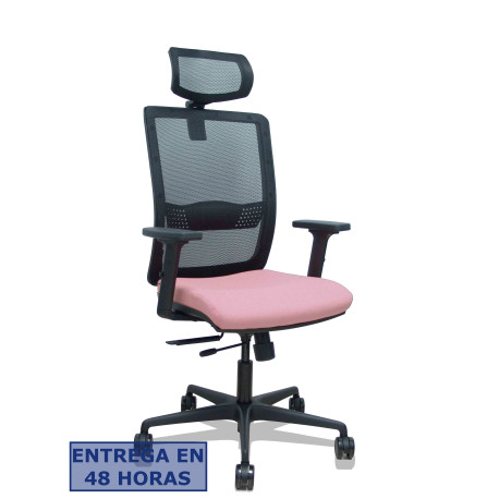 Silla Haches traslack malla negra asiento bali rosa  - 395TKM840B710B2DB68R