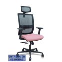 Silla Haches traslack malla negra asiento bali rosa  - 395TKM840B710B2DB68R