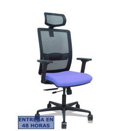 Silla Haches traslack malla negra asiento bali azul claro - 395TKM840B261B2DB68R