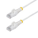 StarTech.com N6PAT25CMWHS cable de red Blanco 0,25 m Cat6 U/UTP (UTP)