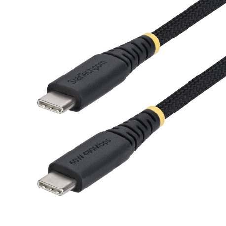 StarTech.com Cable de Carga USB-C Trenzado de TPE y Nailon de 30cm - Cable Cargador