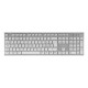 TACENS - Tacens 6ZENITHWIT teclado Ratón incluido Hogar / Oficina RF inalámbrico QWERTY Italiano Plata, Blanco - 6ZENITHWIT