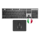 TACENS - Tacens 6ZENITHIT teclado Ratón incluido Hogar / Oficina RF inalámbrico QWERTY Italiano Gris - 6ZENITHIT