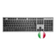 TACENS - Tacens 6ZENITHIT teclado Ratón incluido Hogar / Oficina RF inalámbrico QWERTY Italiano Gris - 6ZENITHIT
