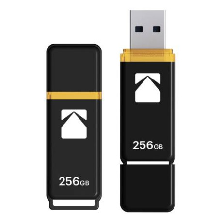 KODAK - Kodak Classic K103 unidad flash USB 256 GB USB tipo A 3.2 Gen 1 (3.1 Gen 1) Negro, Amarillo - ekmmd256gk103