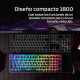 HyperX Origins 2 1800 teclado Juego USB Negro