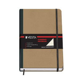 DOHE Cuaderno Vesta Nature tapa cartone cuadricula 5mm A5