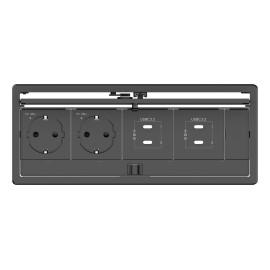Kramer Electronics T-IN4-REC2(B) Negro
