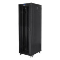 Lanberg FF01-8842-12BL armario rack 42U Rack o bastidor independiente Negro