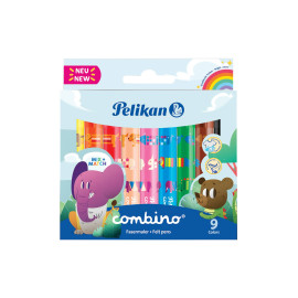 Pelikan Combino Super 411 rotulador Multicolor 9 pieza(s)