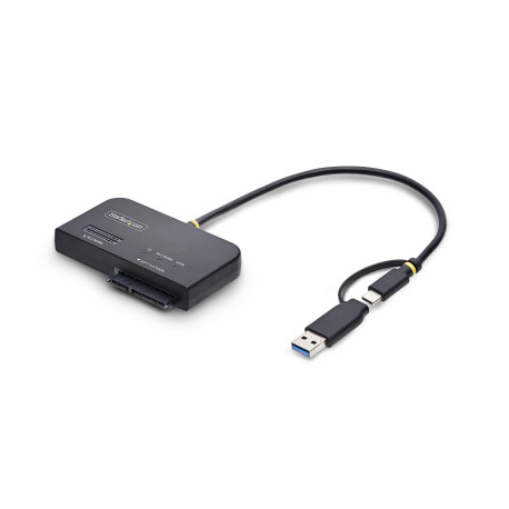 StarTech.com Adaptador USB-C/USB-A a NVMe M.2 y SATA 2.5/3.5in 10Gbps - Lector de SSD Externo - Sin Herramientas - B+M/M-Key