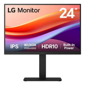 LG 24BA55W-B pantalla para PC 61 cm (24'') 1920 x 1200 Pixeles WUXGA Negro