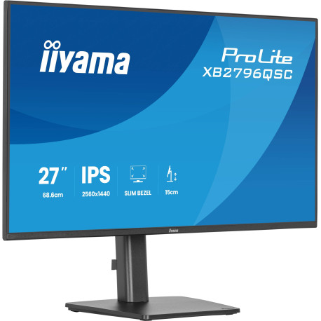 iiyama ProLite XB2796QSC-B1 pantalla para PC 68,6 cm (27'') 2560 x 1440 Pixeles Quad HD LED Negro