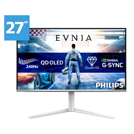 Philips Evnia 6000 27M2N6501L/00 pantalla para PC 67,3 cm (26.5'') 2560 x 1440 Pixeles Quad HD QD-OLED Blanco