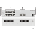 HUAWEI S210-8P2J (8*10/100/1000BASE-T PORTS (128W POE+), 2*2.5GE SFP PORTS, WITH 1*220 V AC POWER ADAPTER, FANLESS)